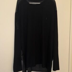 Polo Ralph Lauren Black Performance Long Sleeve Shirt 3XLT